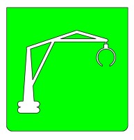 Emblem - Kransymbol grün
