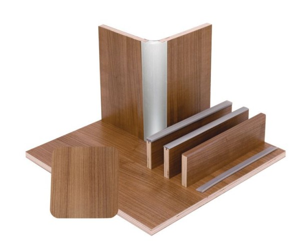 Möbelbauplatte 61,1x122cm, Schichtstoff Nussbaum, 1/4 Platte