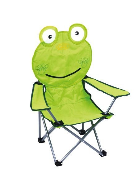 Chaise pliante pour enfants POLLINO, motif : grenouille, vert, jusqu'à 50kg