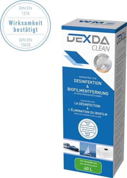 WM Aquatec nettoyage et désinfection des réservoirs DEXDA Nettoyer des réservoirs de 100 ml à 60 litres
