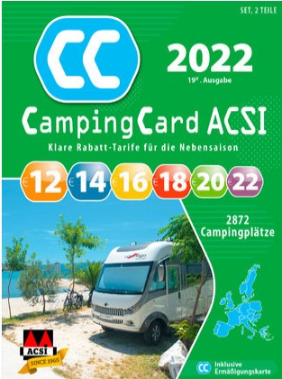 ACSI CampingCard 2022 Campingführer