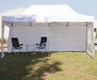 Tente pavillon blanche taille 3x6m, armature en aluminium