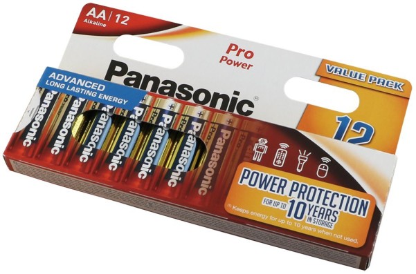 AA - Panasonic Batterien, Verp. mit 12 Stk.