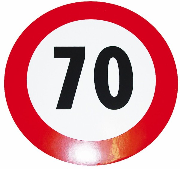 Geschwindigkeits-Begrenzungs-Schild 70 km/h