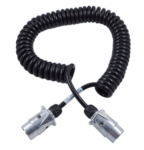 Spiral-Kabel mit Bosch-Stecker 7-pol / 4.5 m