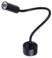Lampe LED flexible, noire, 2W haute puissance, 110 Lumen