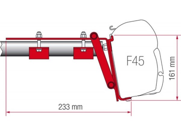 Kit de fixation Fiamma pour barres de toit F45 / F70