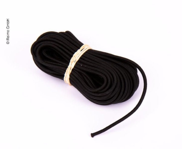 Câble en caoutchouc 3mm x 10m noir pour perches d'arc