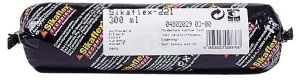 Sikaflex 221 i, Spezialkleber, schwarz 400ml Beute l