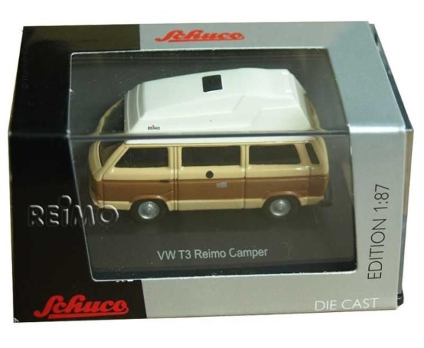 Modelcar VW T3 Bus Camper, conversion Reimo avec toit haut