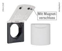 Servicesteckdose Magnet hellgrau 130x145mm, Montag e-DM 95mm