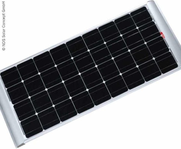 Solarpanel 12V / 80W inkl. Halterungen, monokrista lline Zellen