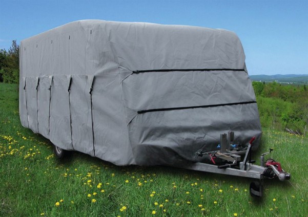 Housse de protection pour caravane 520cm,f.caravane largeur 2,3m, gris