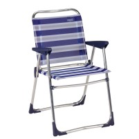 Chaise pliante Crespo bleue, grise