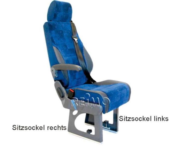 Sitzsockel für Eurositz 23 cm, links