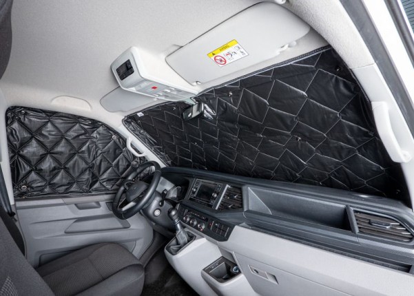 Premium-Thermomatten für VW Caddy >2021 Wohnraum (4-teilig, Blackline)