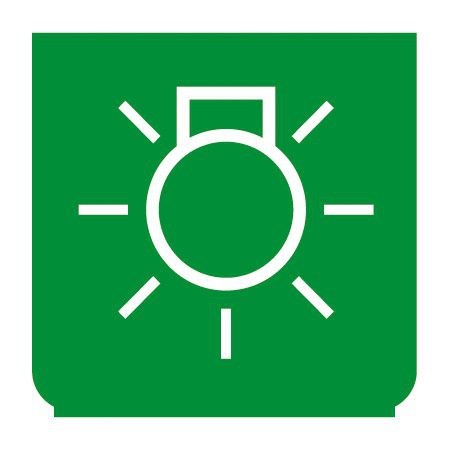 Emblem - Hauptlicht grün