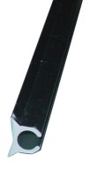 Keder-Profilschiene silber 2,5m für Keder 9mm