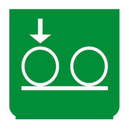 Emblem - Achse senken grün