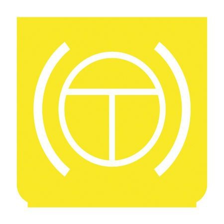Emblem - Dauerbremse gelb/weiss