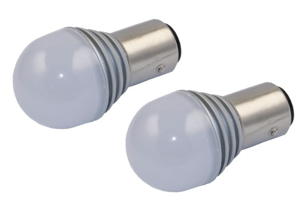 2x LED-Lampe 360° 24V BAY15d *weiss*