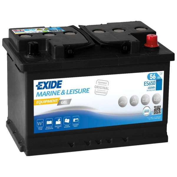Exide ES 650 Gel-Batterie 12 V / 56 Ah