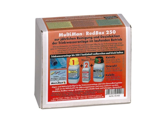 Boîte de traitement de l'eau MultiMan RedBox 250