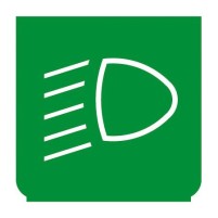 Emblem - Scheinwerfer grün