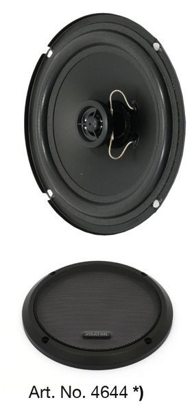 Haut-parleur coaxial à 2 voies avec panier standard 6,5", 16cm noir