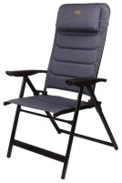 Chaise pliante PASADENA BLACK, rembourrée, revêtement : gris -moucheté