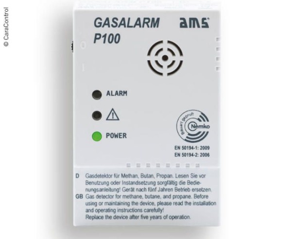 Gasalarm P100 12V DC Standardgerät