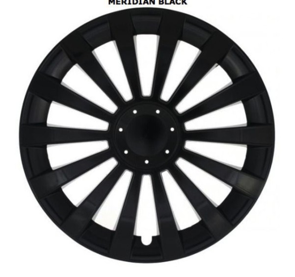 Enjoliveurs de roue Meridian pour VW T5 16", 1 jeu (4 pièces), noir
