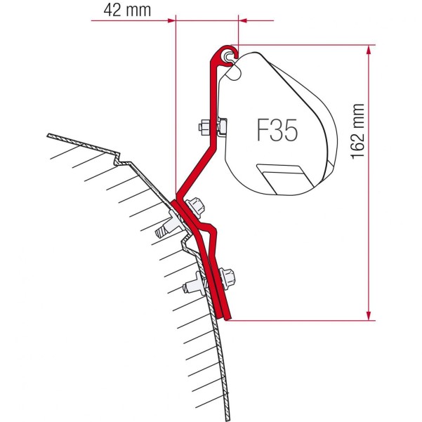 Fiamma F35 Pro Kit VW T4 Lift Roof