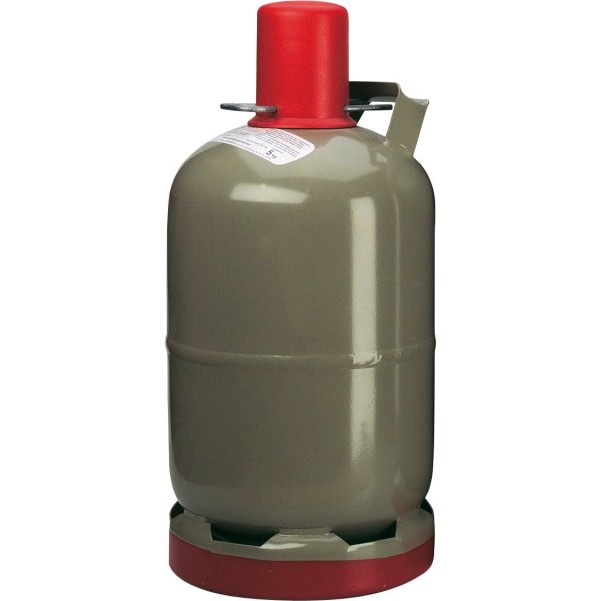 Gasflasche Stahl 5 kg (unbefüllt),  AG