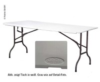 Table pliante Easy III L:180xl:75cm en gris