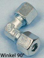 Schneidring-Verschraubung 8mm Winkel,Messing