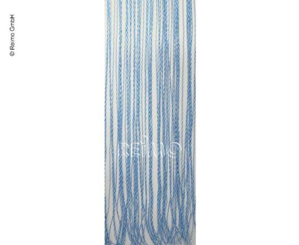 Rideau de porte STRING, 100% PVC, 60x190cm,blanc/bleu