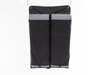 Schwarze Wandtasche für Auffahrkeile bis 61*21.5*12 cm