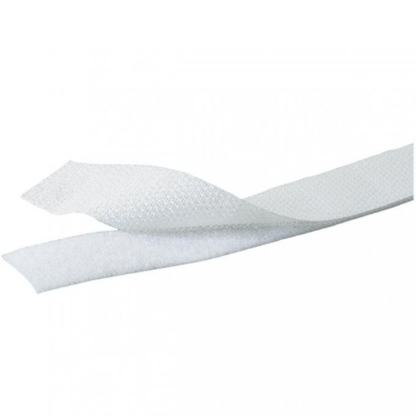 Fermeture velcro Berger pour la couture sur blanc | 500 cm