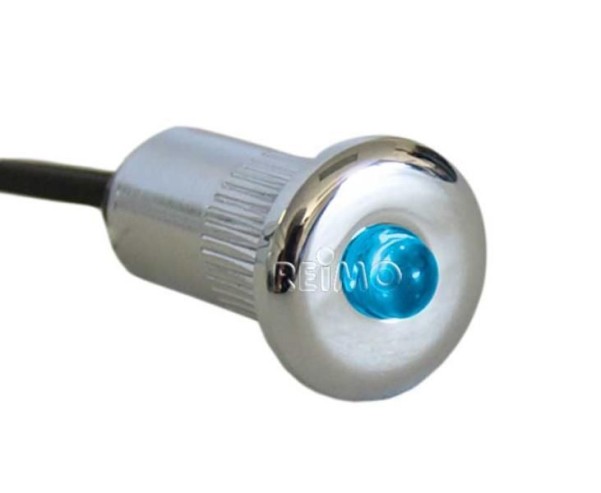 Mini spot encastré LED, DM 15mm, 0,2W bleu