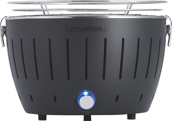 LotusGrill S gril de table / charbon de bois avec sac de transport gris anthracite
