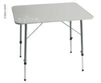 Table de camping FINN 120x60 avec cadre en acier, hauteur réglable, plateau en MDF