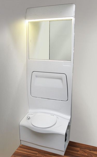 Komplette Seitenwand für Toilettenraum, 200x67x18c m