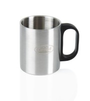 Mug thermos 0,3 Ltr en acier inoxydable, poignée en plastique