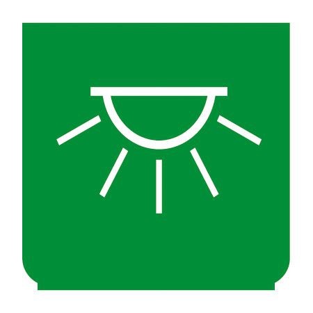 Emblem - Innenbeleuchtung grün