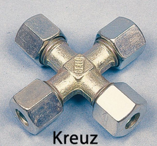 Kreuz-Schneidring- verschraubung K 10mm