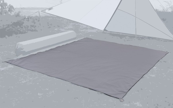 Bent Zip-Carpet Verbindbarer Teppich 250 x 250 cm steel grey