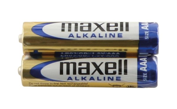 AAA - Maxell Alkaline Batterien, Blister mit 2 Stk.