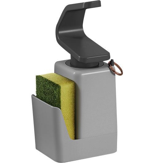 Metaltex Soap Tex distributeur de savon avec support pour éponge et anneau