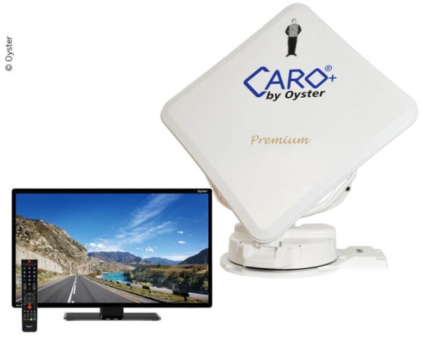 Sat-Flachantenne Caro®+ Premium mit 32"Oyster® TV